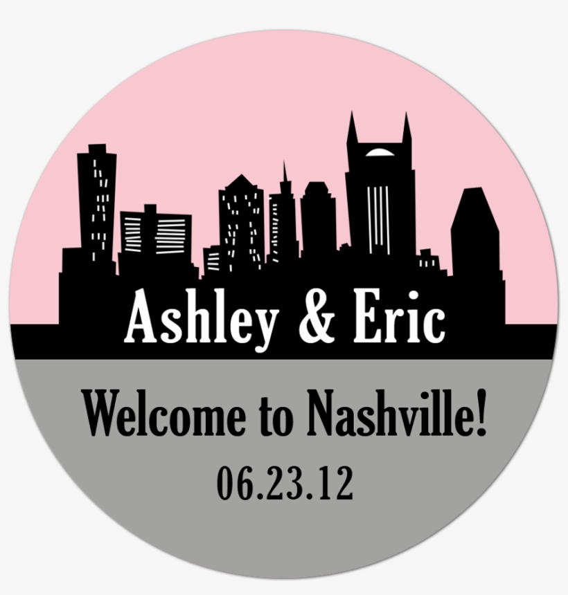 Nashville Tennessee Skyline Personalized Sticker - Tennesseesweettee Headband Hair No Time To Care, Messy, transparent png download