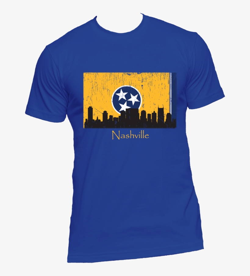 Nashville Skyline Yellow Men's Short Sleeve T-shirt - Avatar 4 Elements T Shirt, transparent png download