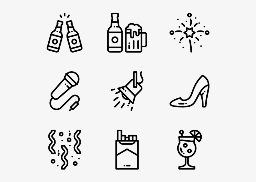 Night Party - Party Icon Free Vector, transparent png download