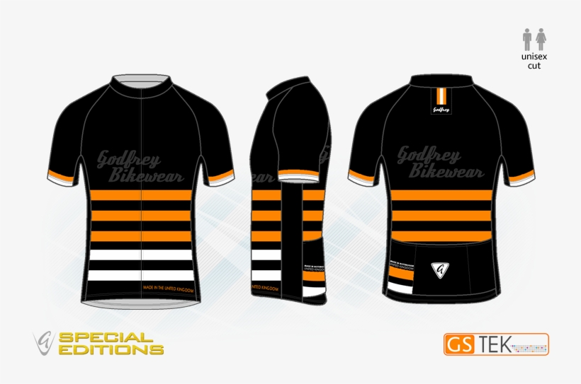 Stripes Cycling Jersey - Cycling, transparent png download