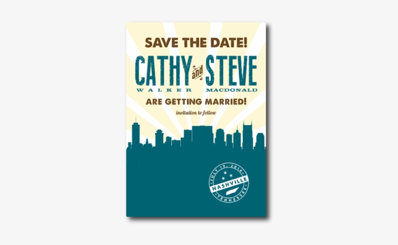 Nashville Save The Date - Art Print: Nashville Triangle, 18x24in., transparent png download