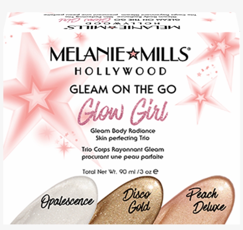 Melanie Mills Hollywood Glow Girl Gleam On The Go Body - Melanie Mills Hollywood Melanie Mills Gleam On The, transparent png download