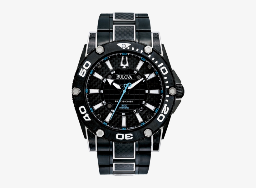 Bulova Precisionist - Bulova Mens 98b153 Precisionist Champlain Steel Black, transparent png download