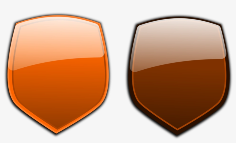 Glossy Shields - Brown Shield, transparent png download