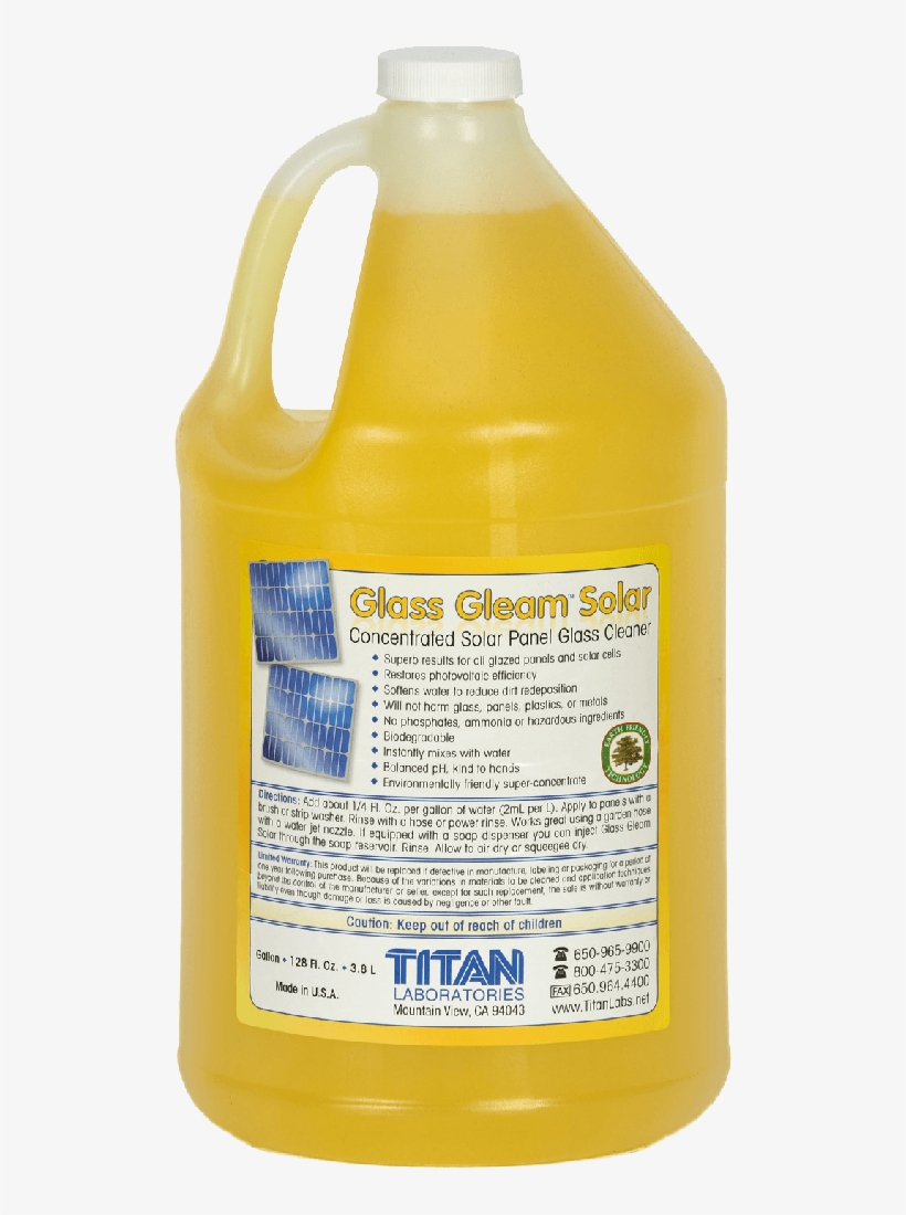 More Views - Chemical - Solar Cleaner - Titan Labs - Solar Glass, transparent png download