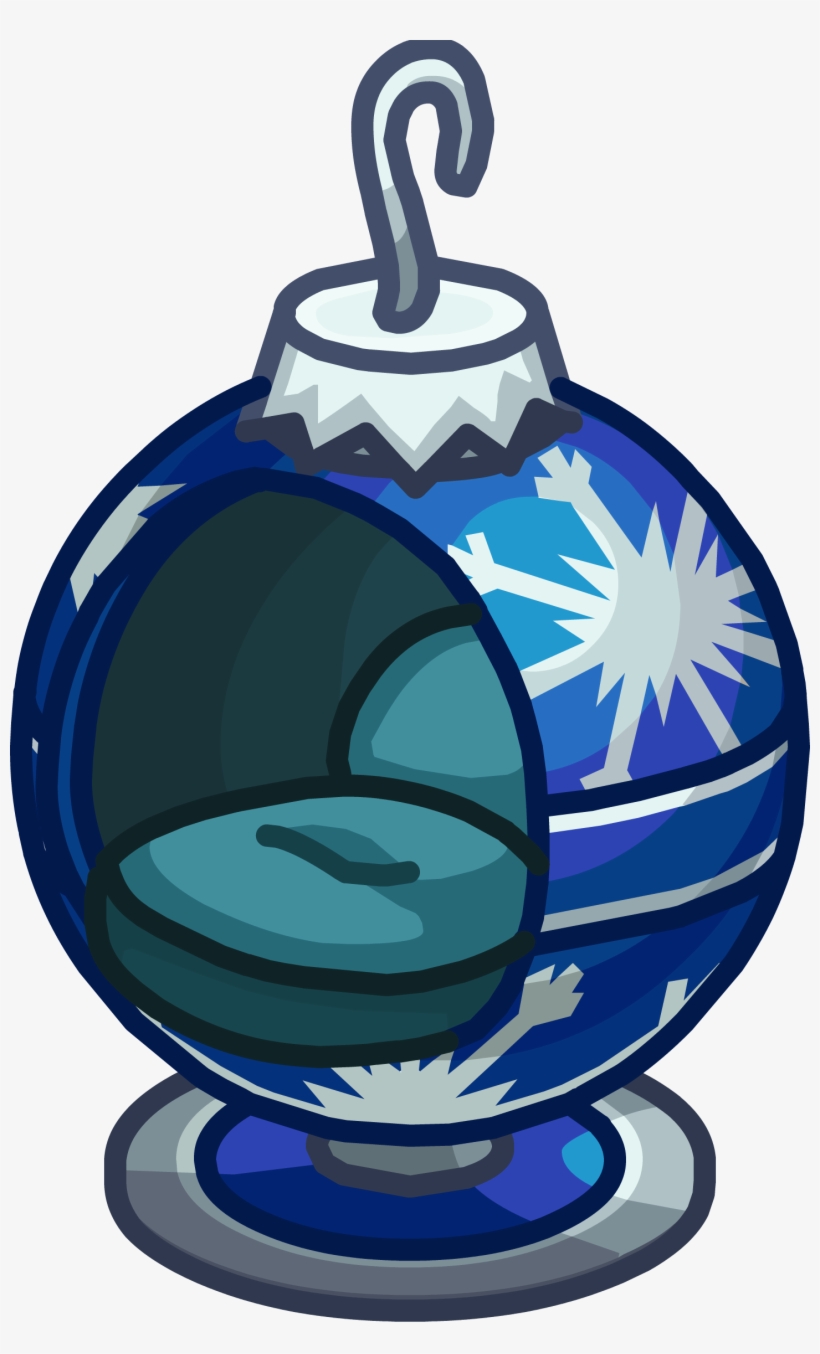 Blue Ornament Chair - Club Penguin Ids Chairs, transparent png download