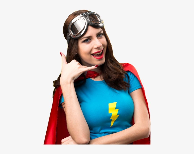 Super Girl - T-shirt, transparent png download