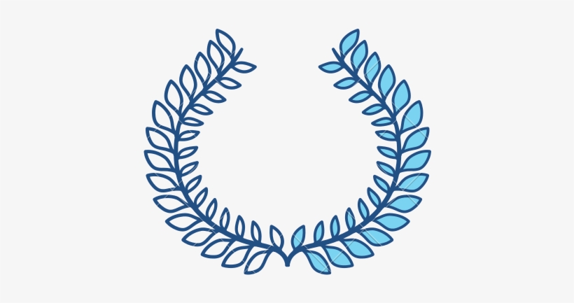 Wreath Leaves Ornament Vector Illustration Design - Leaf, transparent png download