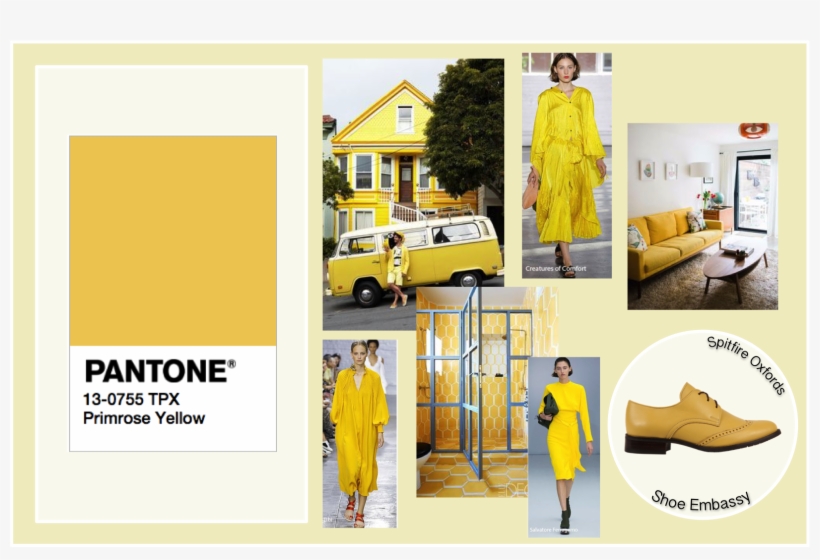 Shoe Embassy Primrose Yellow Pantone Colours Ss17 - Pantone, transparent png download