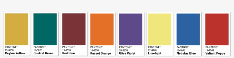 Chatham Gemstones With Pantone Fall Winter Palette - Sunset Color Palette Pantone, transparent png download