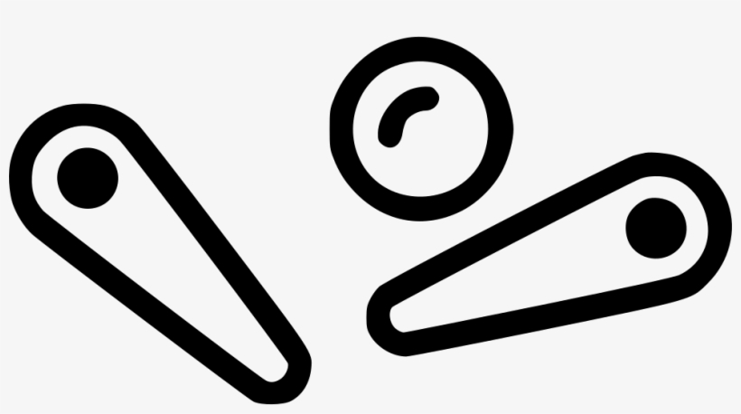 Pinball Comments - Pinball Black And White, transparent png download