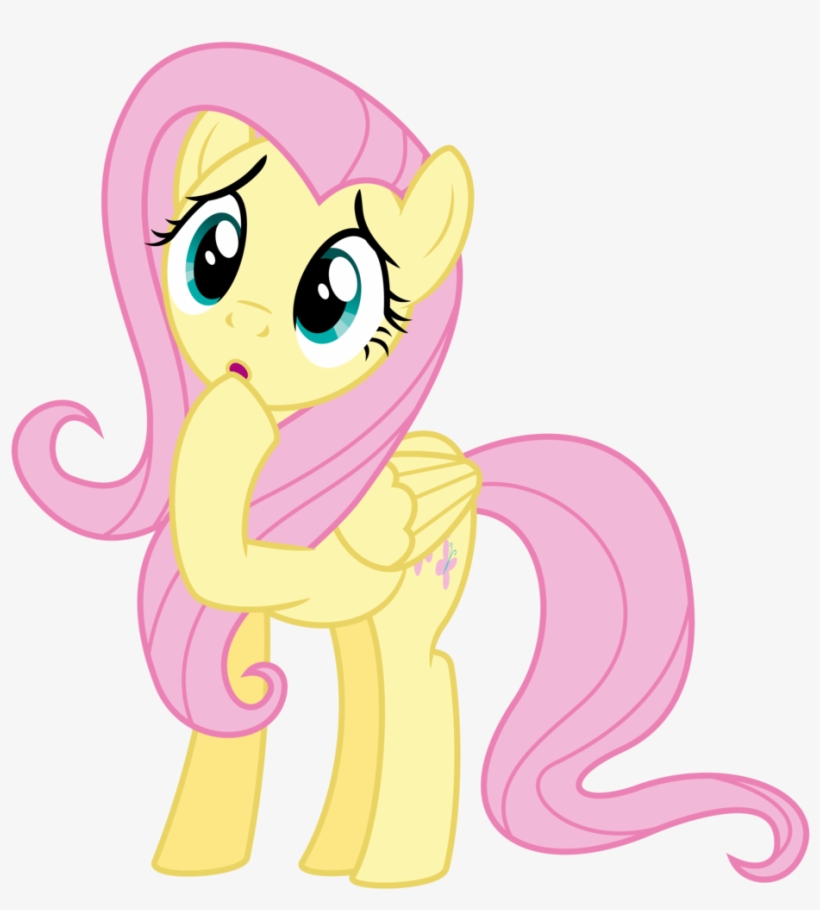 File 140038098228 - My Little Pony Fluttershy Confused, transparent png download