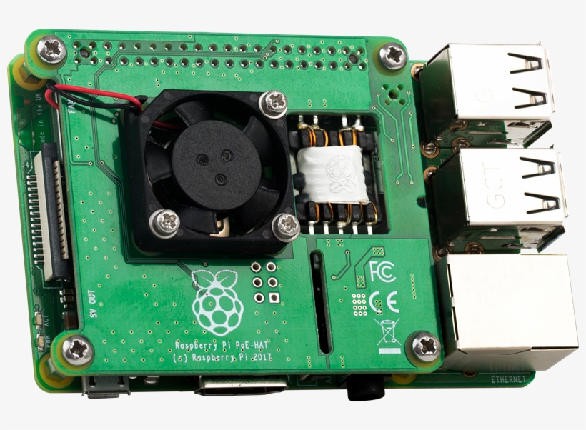 Raspberry Pi 3 Poe-hat - Raspberry Pi Poe Hat, transparent png download
