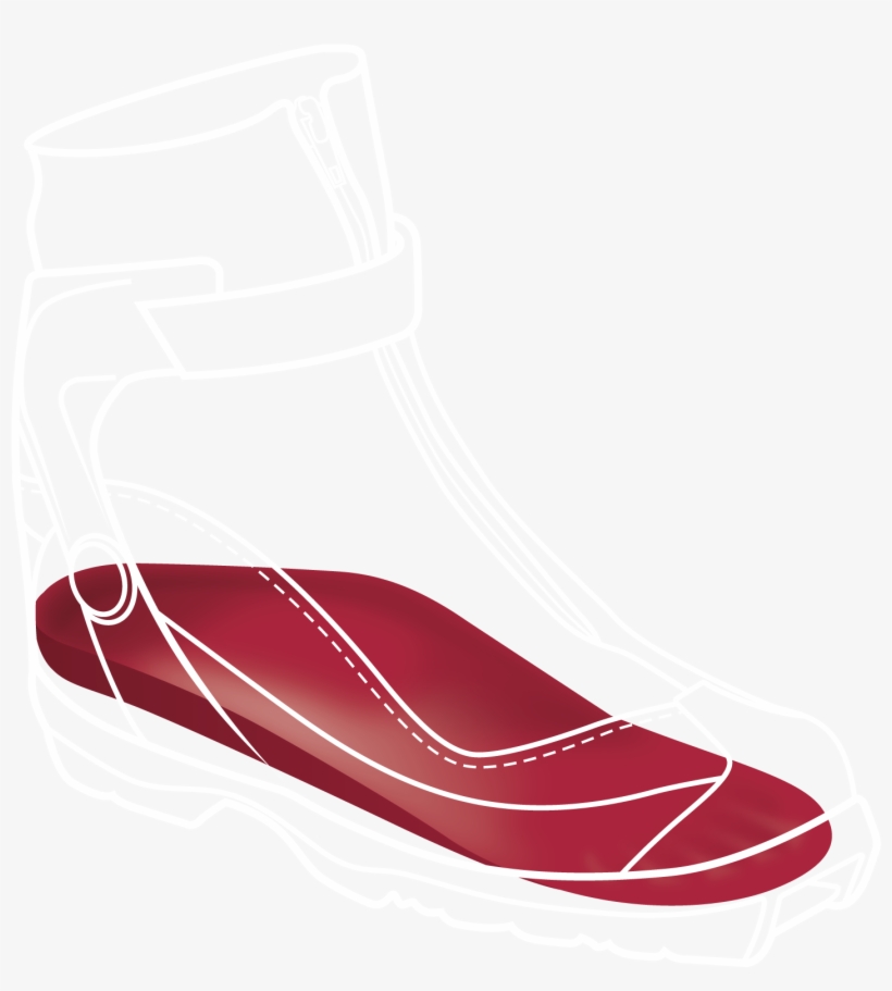 Cross Country Skating Boot White Outline - Illustration, transparent png download
