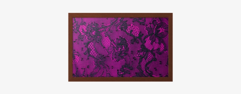 Black And Pink Lace Background Framed Poster • Pixers® - Gift Trenz Security Wallet - Burlesque Magentablack, transparent png download