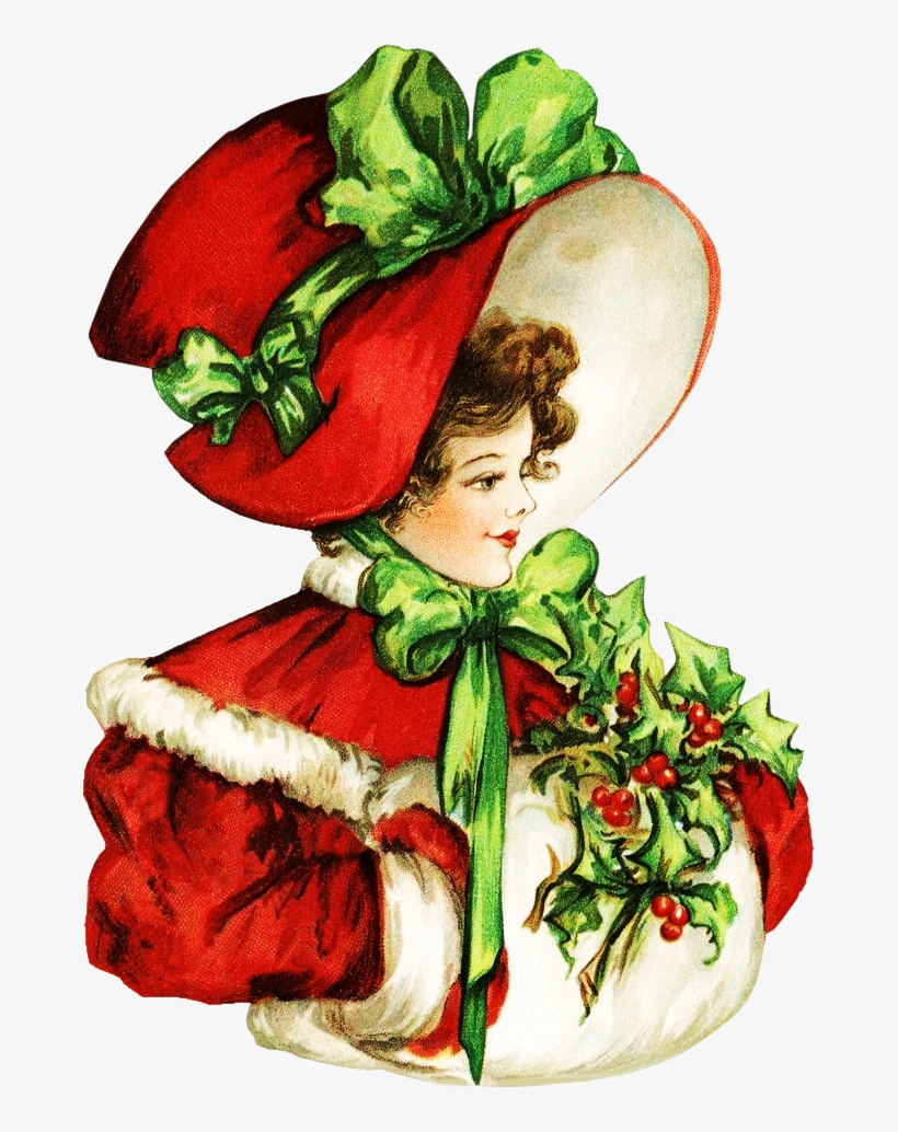 Victorian Die Cut - Victorian Christmas Clip Art, transparent png download