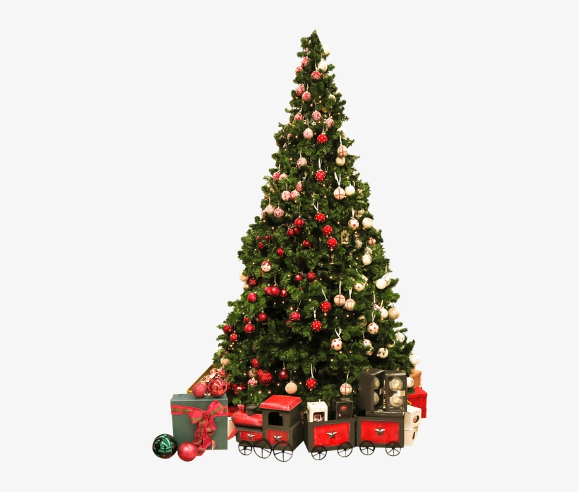 Christmas Tree Vintage Train - Christmas Tree And Gift Transparent, transparent png download
