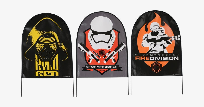 Star Wars Force Awakens Fabric Yard Signs Set - Star Wars The Force Awakens Stormtrooper Fire Division, transparent png download