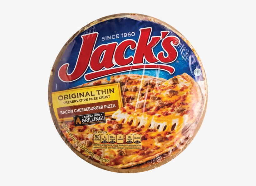 Png - Jack's Original Thin Crust Pepperoni Frozen Pizza 4-15.4, transparent png download