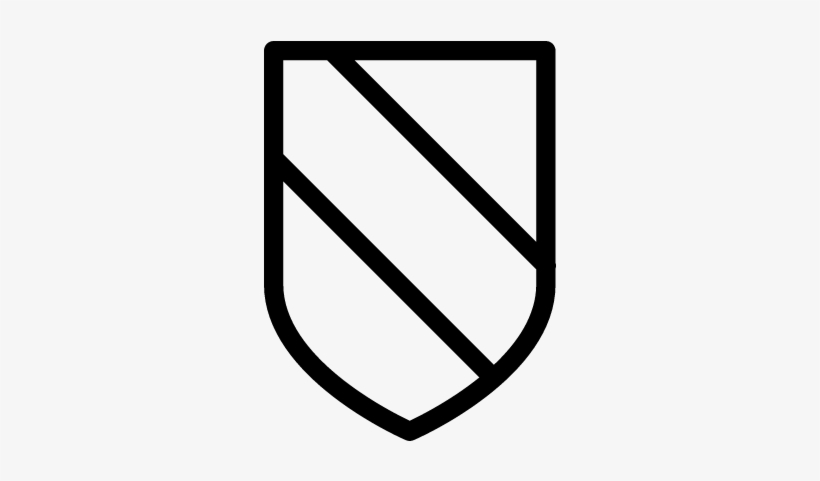 Shield With Diagonal Stripes Vector - Gluten Free Icon, transparent png download