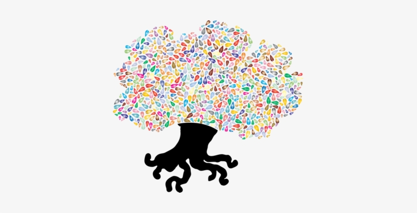 Tree Silhouette Leaf Remix Human Behavior - Clip Art, transparent png download