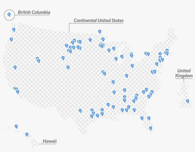 Blue Bag Recipients - Us Map Legal Weed 2018, transparent png download