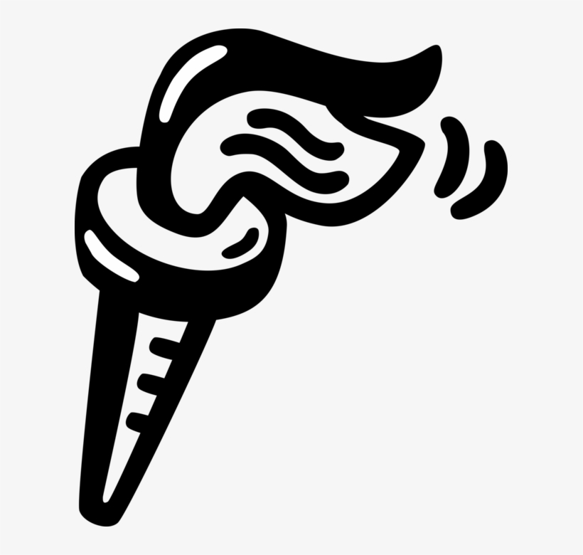 Olympic Games Torch Flame - Library, transparent png download