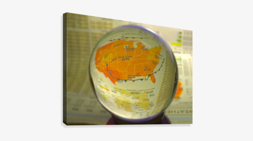 Hdr Crystal Ball Weather Canvas Print - Crystal Ball, transparent png download