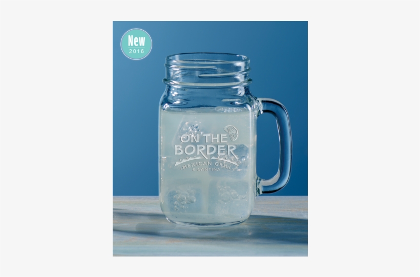 16 Oz. Handled Mason Jar Glass Quantity(6), transparent png download