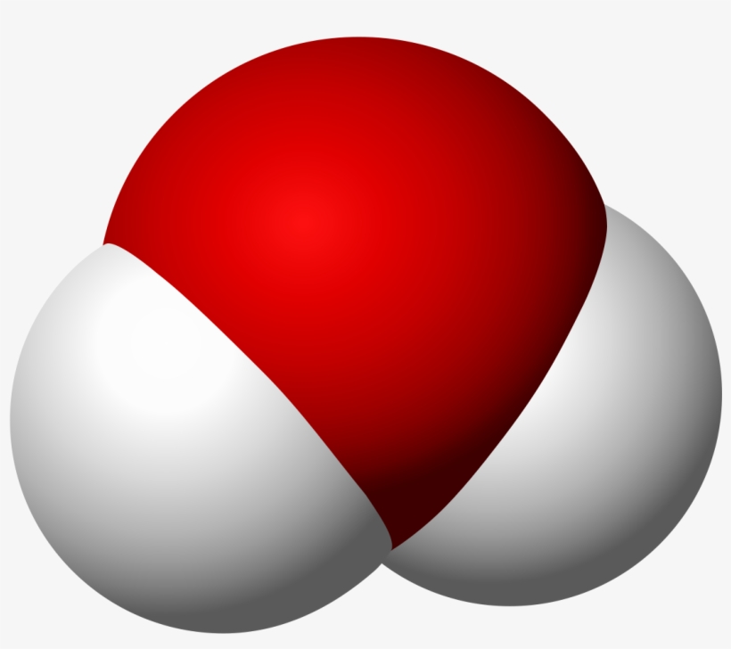 279 × 240 Pixels - Water Space Filling Model, transparent png download