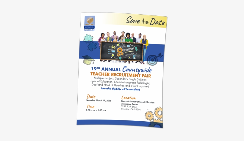 Save The Date Recruitmentfair Thumb - Mathematics Education Of Elementary Teachers: Issues, transparent png download