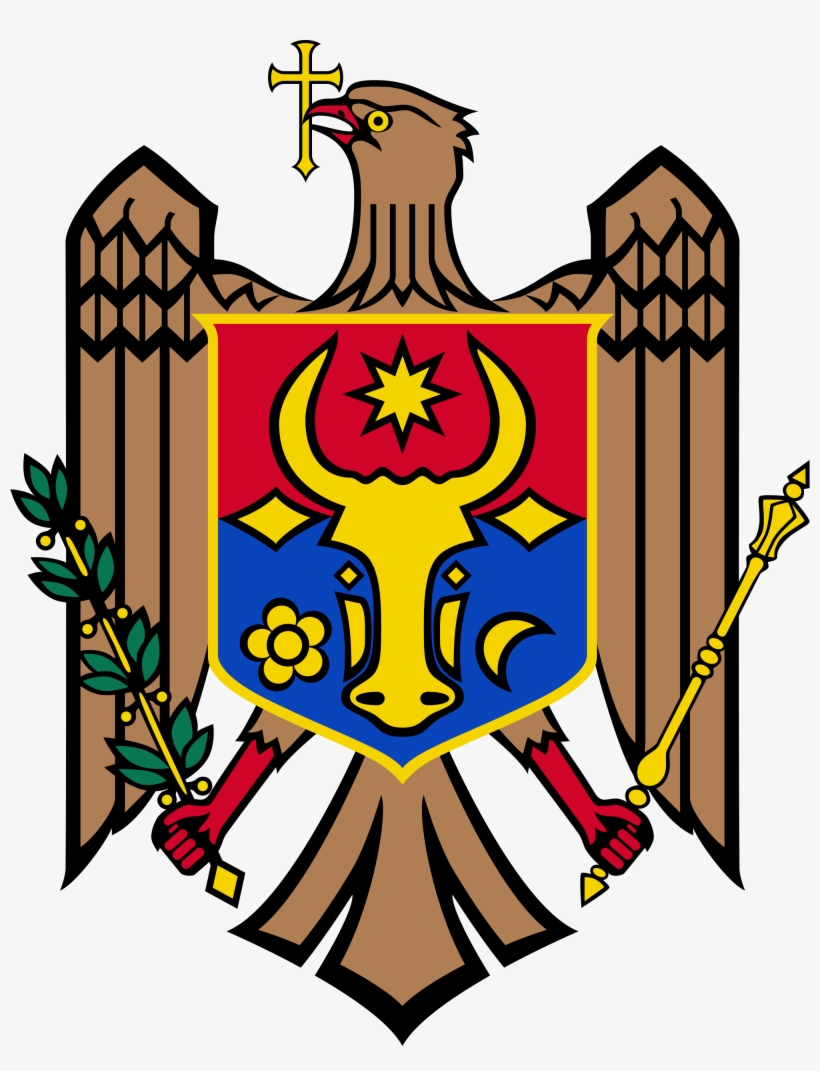 Coat Of Arms Of Moldova - Moldova Coat Of Arms, transparent png download