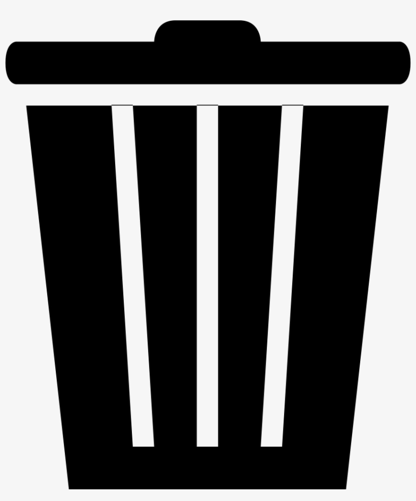 Delete Recycle Bin Remove Dustbin Trash Can Trashcan - Recycling Bin, transparent png download