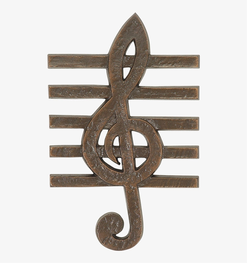 Treble Clef With Staff - Emblem, transparent png download