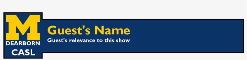 Lower-thirds For The College Of Arts And Sciences To - University Of Michigan, transparent png download