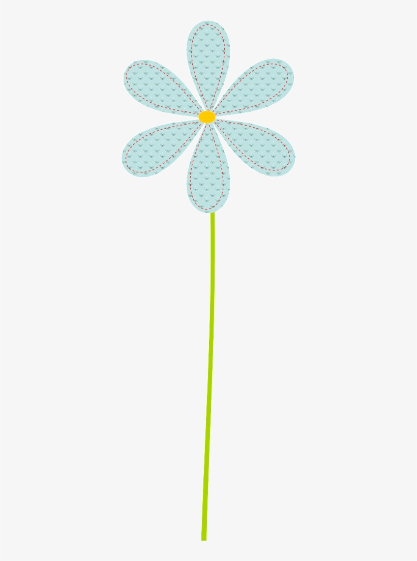 Free Scrap Pastel Flowers In Hand Sewn Look Flower - Paddle Tennis, transparent png download