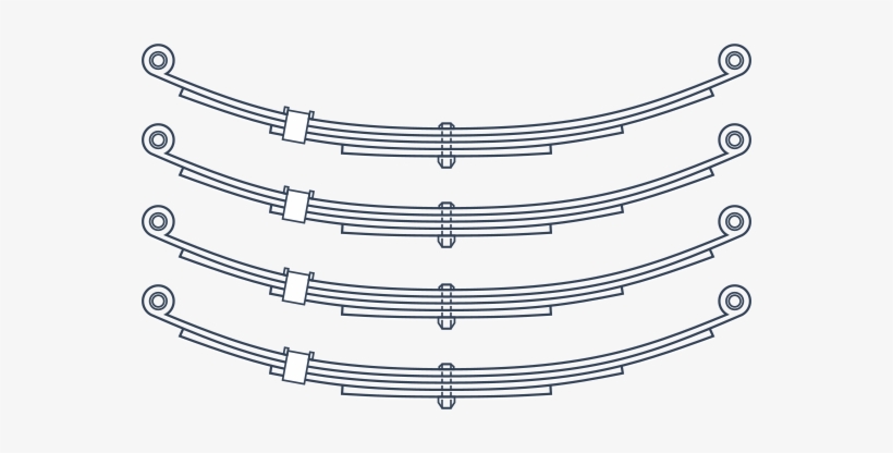 We Carry And Install A Variety Of Leaf Springs For - Line Art ...