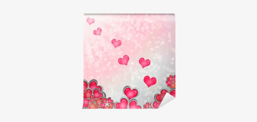 Corazones, Cayendo Y Formando Flores, Abstracto - Abstract Art, transparent png download