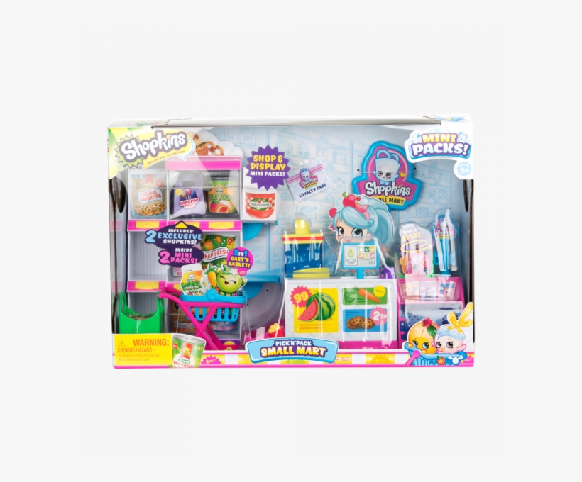 Shopkins Kids Toy Playset Pick 'n' Pack Small Mart - Shopkins Small Mart, transparent png download