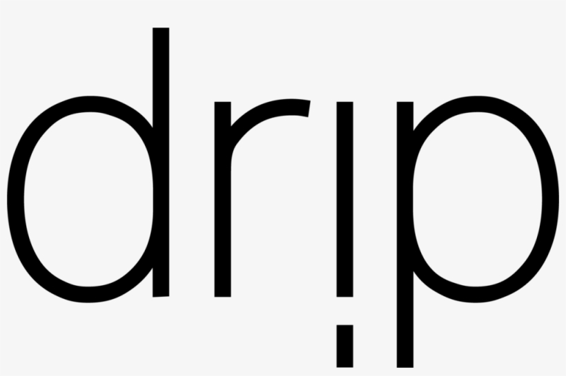 Drip Logo Notag Black, transparent png download