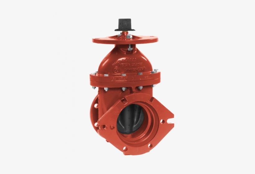 Post Indicator Valve 4"-12" Flange X Mechanical Joint, transparent png download