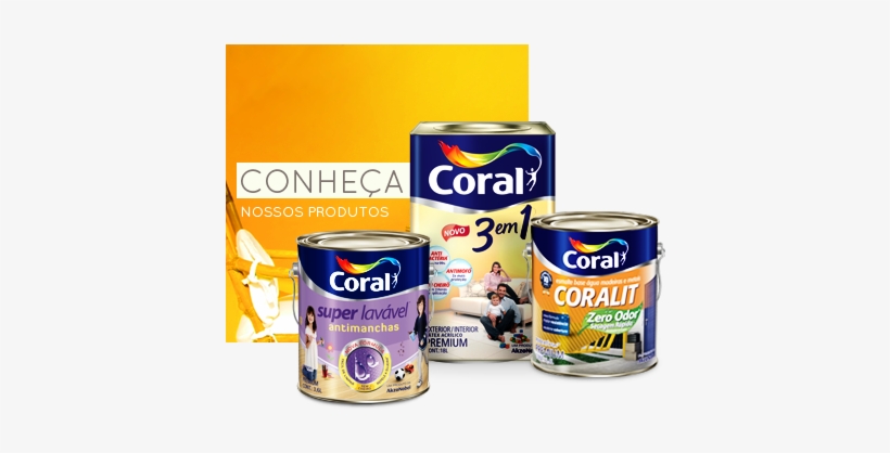 Tintas Coral 7 - Tinta Látex Premium 3 Em 1 Acrílica 3,6 Litros Branco, transparent png download