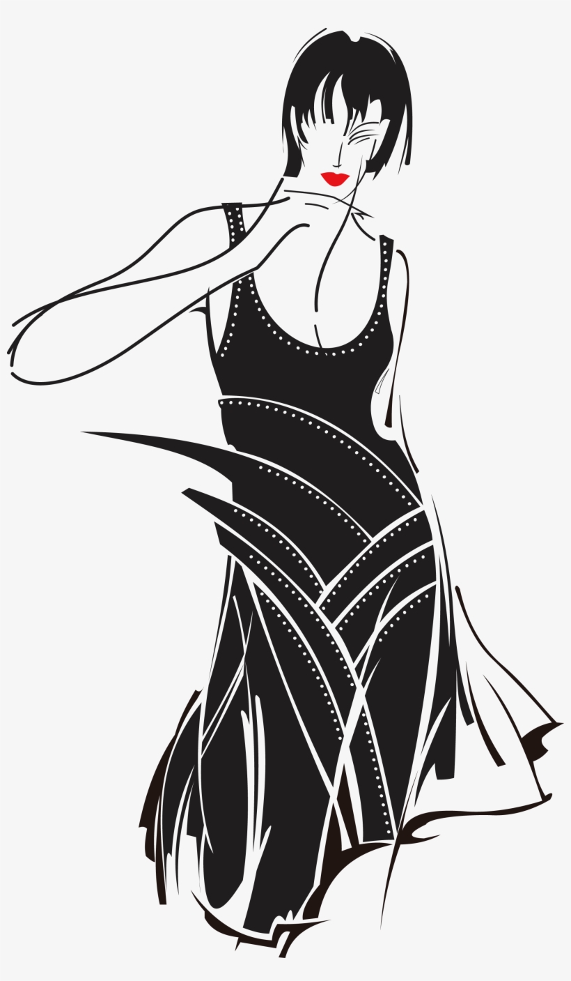 Fashion Illustration Sketch - Fashion Vector, transparent png download