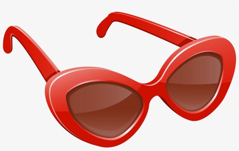 Red Sunglasses Png Picture - Sunglasses Free Clip Art, transparent png download