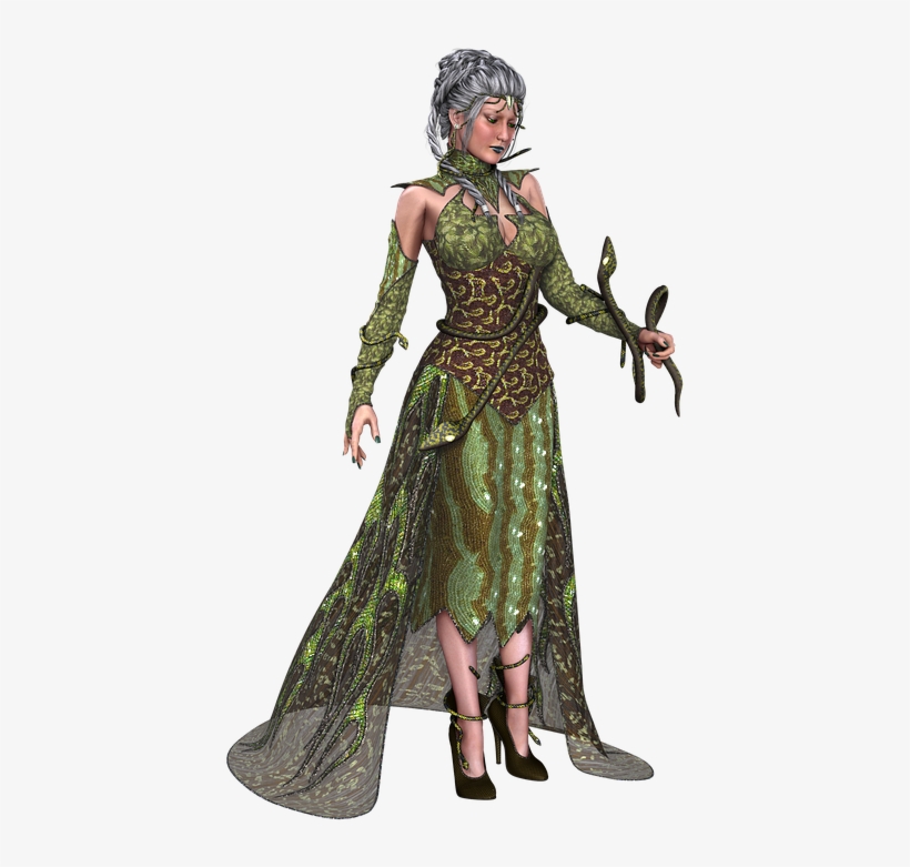 Clip Art Images - Snake Goddess Costume, transparent png download