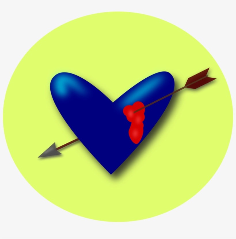 Cupid Heart Arrow Svg Clip Arts 600 X 549 Px, transparent png download