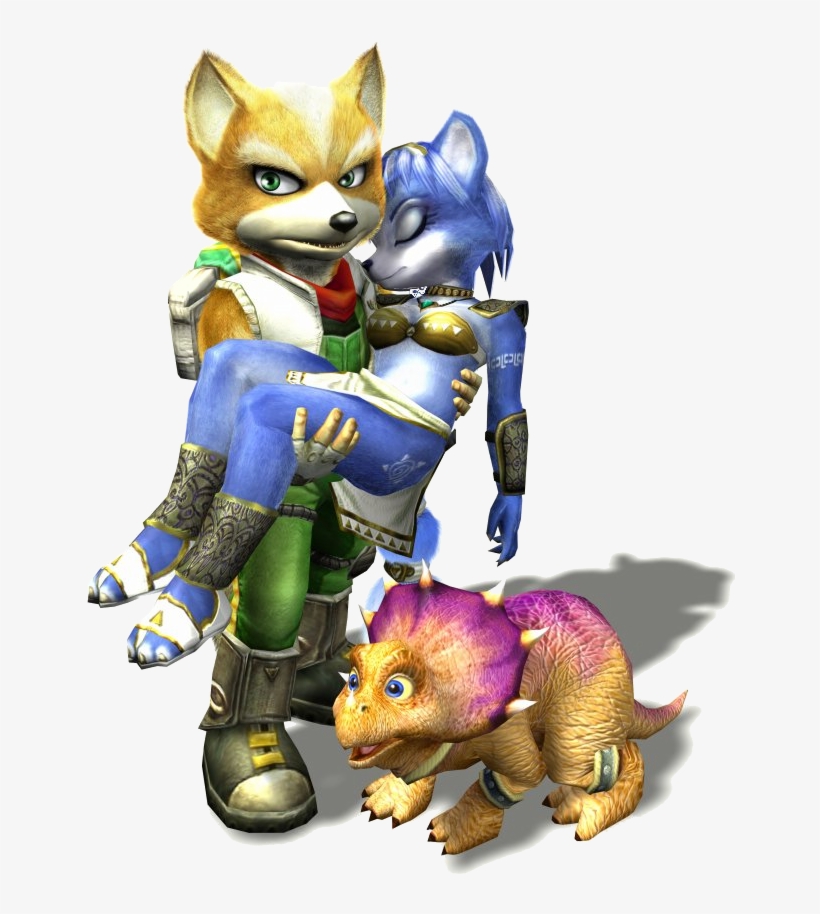 Foxkrystaltricky - Star Fox Adventures Fox And Krystal, transparent png download