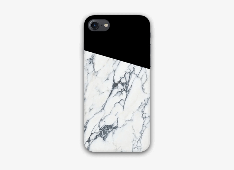 Black And White Marble Pattern Iphone 8 Mobile Case, transparent png download