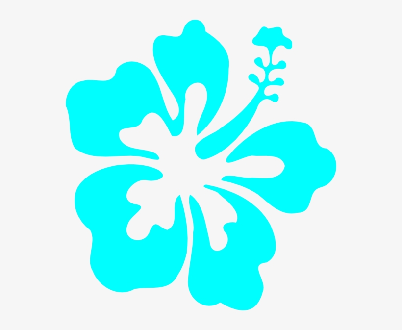 Clip Library Library Vector Blue Png Affordable With - Hibiscus Clip Art, transparent png download