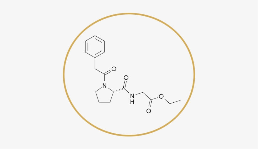 N-phenylacetyl-l-prolylglycine Ethyl Ester, transparent png download